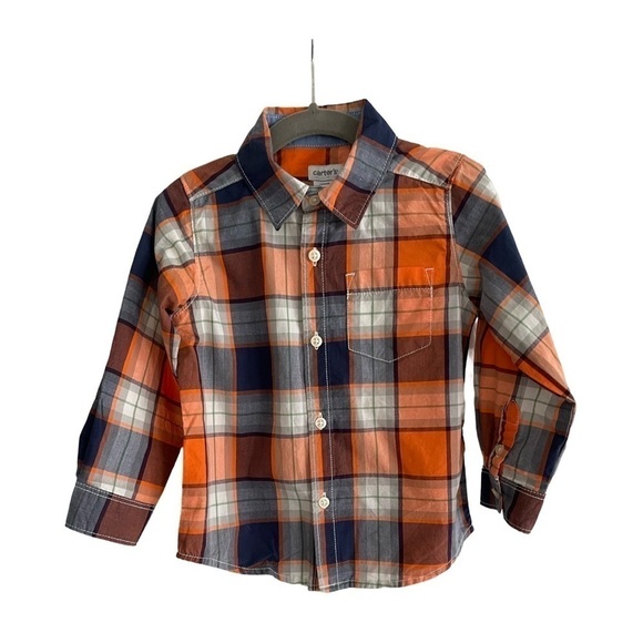 NWT Bundle of 3 Boys Dress Shirts Size 24 Months (Carter’s and Baby GAP) - Picture 2 of 15